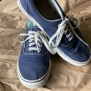 Vans Blue and White Classic Sneakers